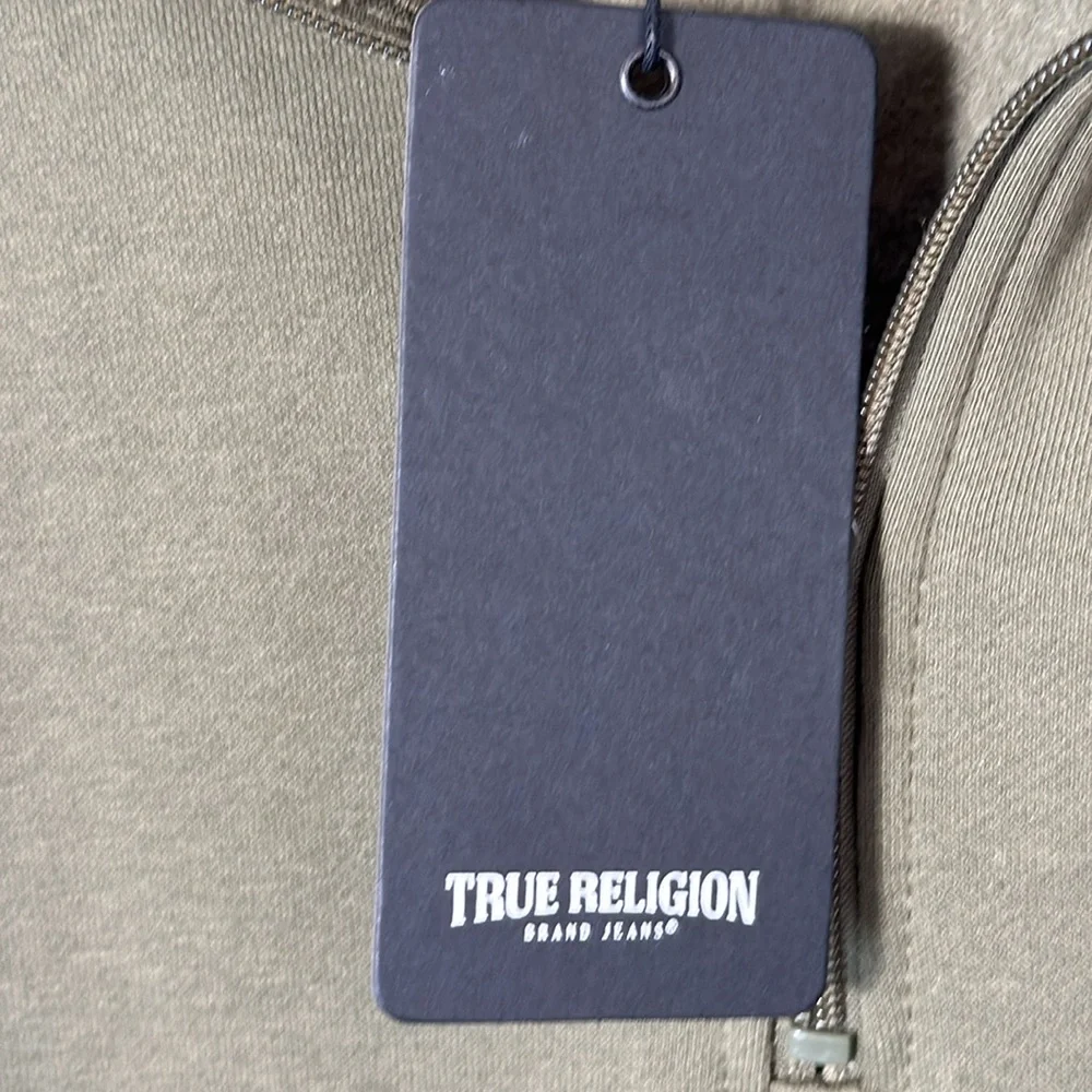 True‎ Religion Sweatshirt Green  Quarter Zip in Size XL  NWT